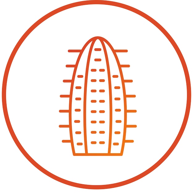 Diseño vectorial Estilo de icono de cactus