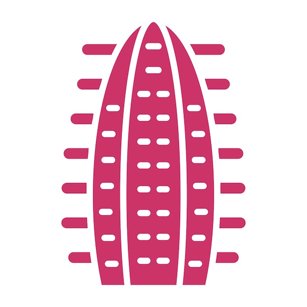 Diseño vectorial Estilo de icono de cactus