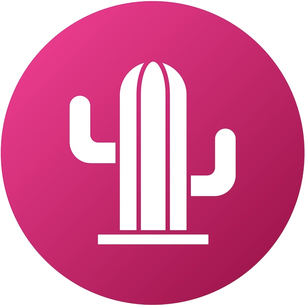 Diseño vectorial Estilo de icono de cactus