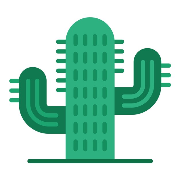 Diseño vectorial Estilo de icono de cactus