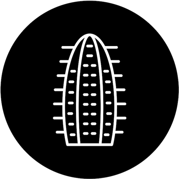 Diseño vectorial Estilo de icono de cactus