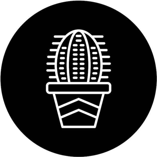 Diseño vectorial Estilo de icono de cactus