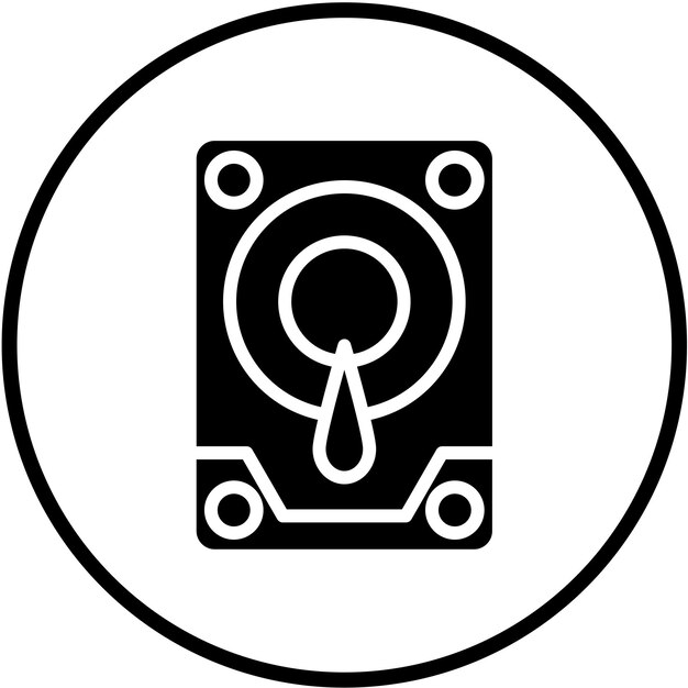 Diseño vectorial de estilo de icono de Caddy Drive