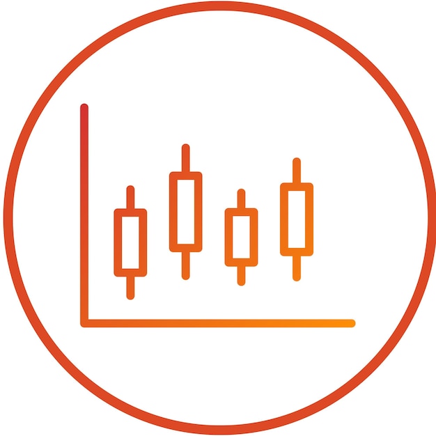 Diseño vectorial del estilo del icono Cadlestick
