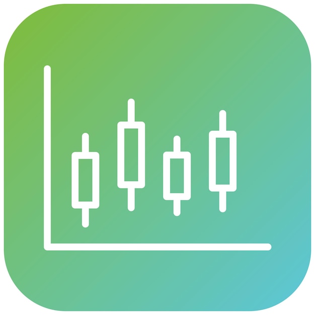 Diseño vectorial del estilo del icono Cadlestick