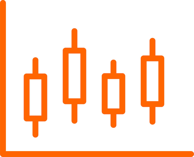 Diseño vectorial del estilo del icono Cadlestick
