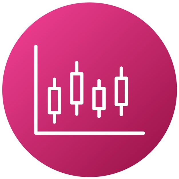 Diseño vectorial del estilo del icono Cadlestick