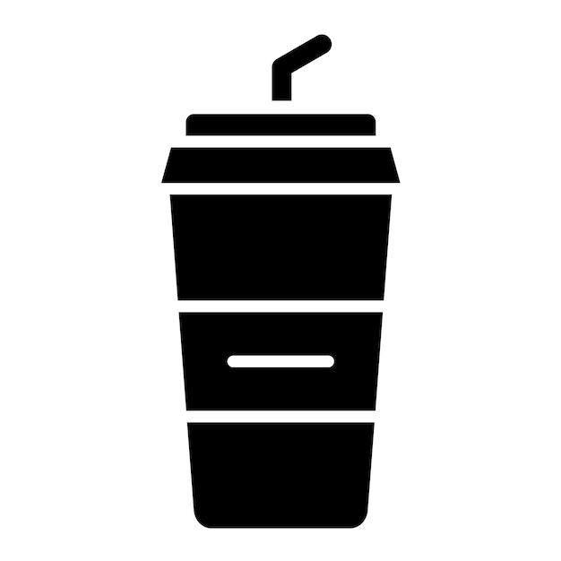 Diseño vectorial de estilo de icono de café para llevar