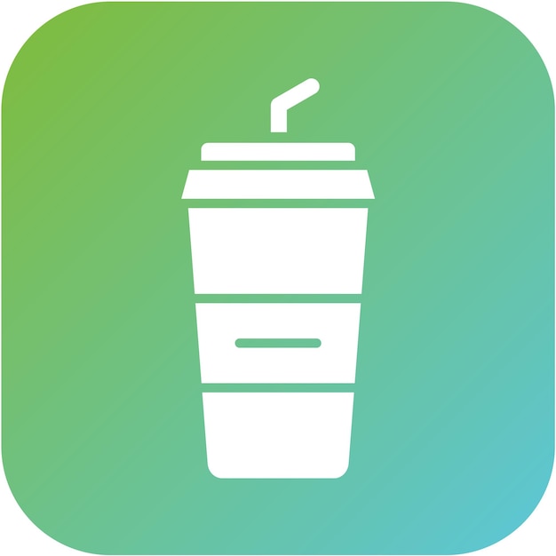 Diseño vectorial de estilo de icono de café para llevar