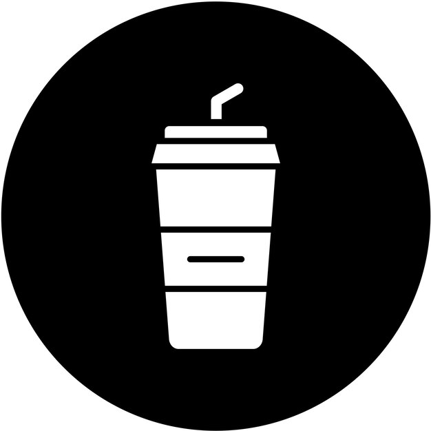Diseño vectorial de estilo de icono de café para llevar