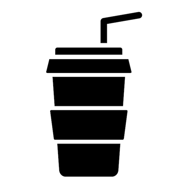 Diseño vectorial de estilo de icono de café para llevar