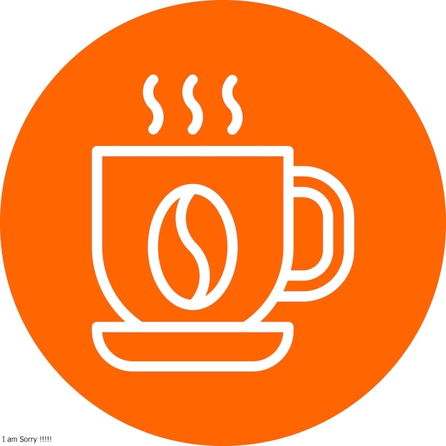 Diseño vectorial de estilo de icono de café