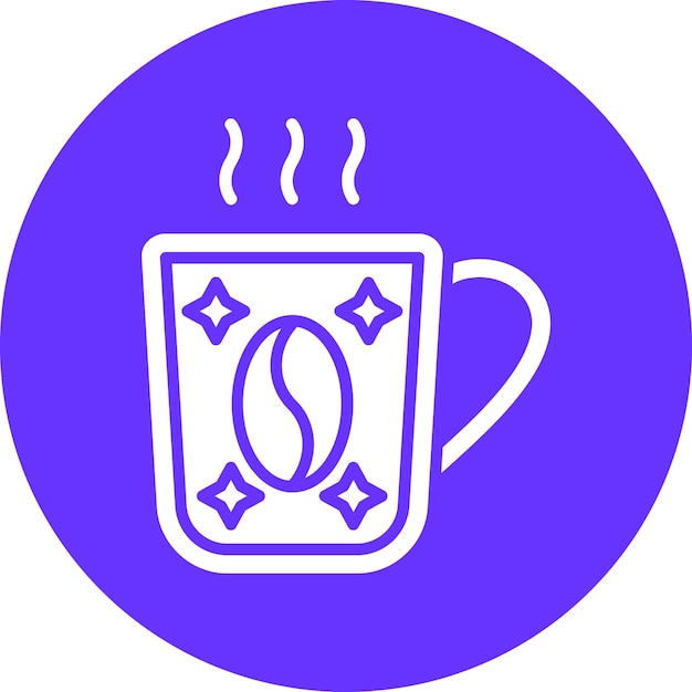 Diseño vectorial de estilo de icono de café