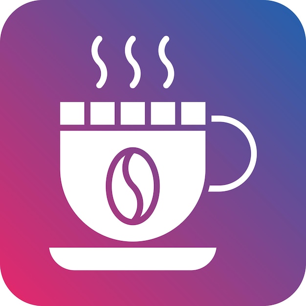 Diseño vectorial de estilo de icono de café