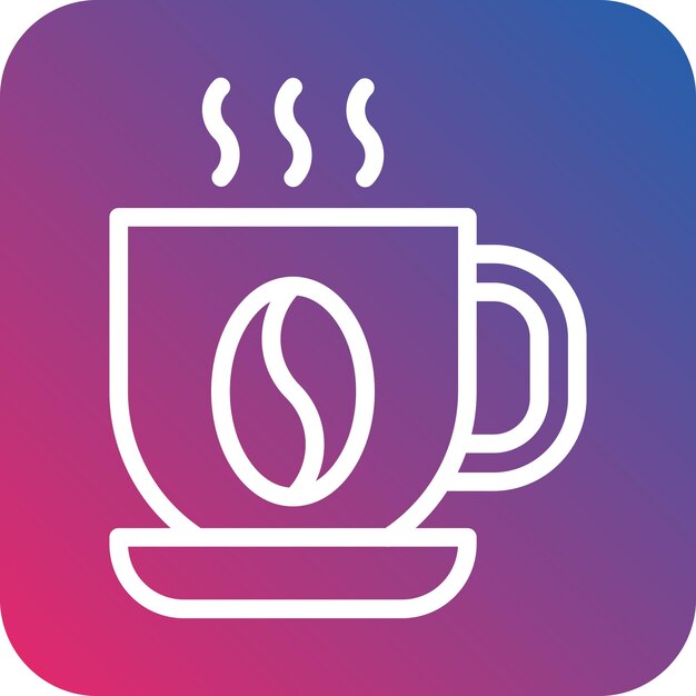 Vector diseño vectorial de estilo de icono de café