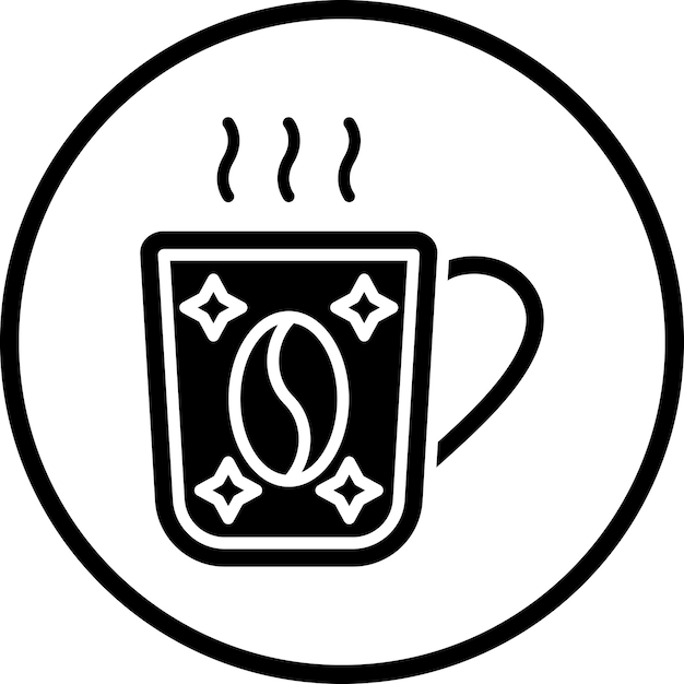 Diseño vectorial de estilo de icono de café