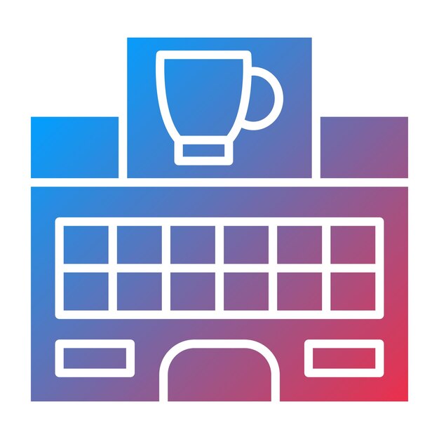Diseño vectorial estilo icono de café