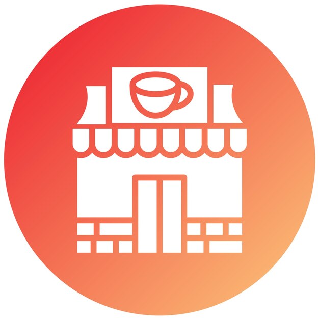 Diseño vectorial estilo icono de café