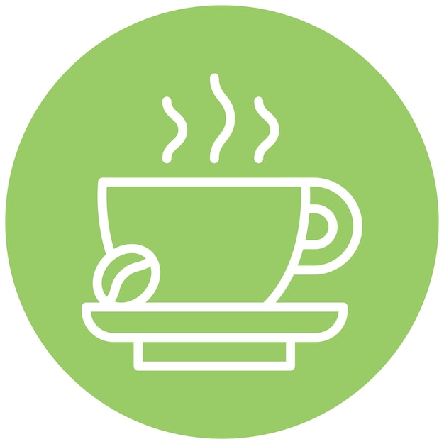 Diseño vectorial de estilo de icono de café