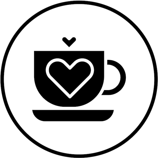 Diseño vectorial de estilo de icono de café