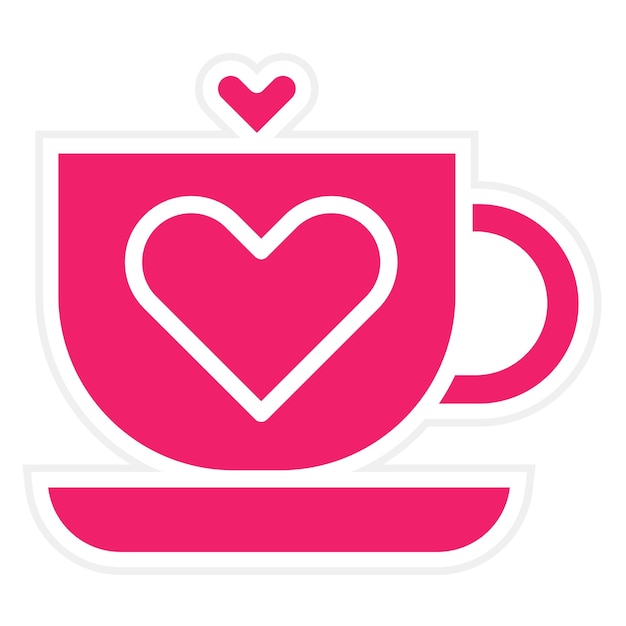 Diseño vectorial de estilo de icono de café