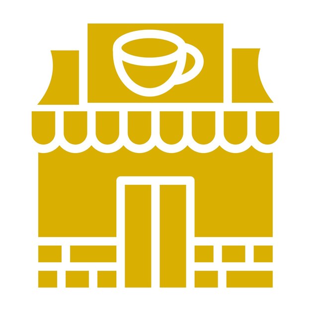 Diseño vectorial estilo icono de café