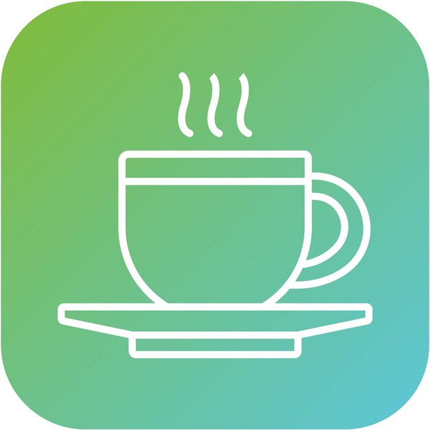 Diseño vectorial de estilo de icono de café