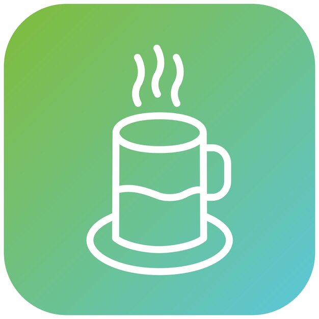 Diseño vectorial de estilo de icono de café