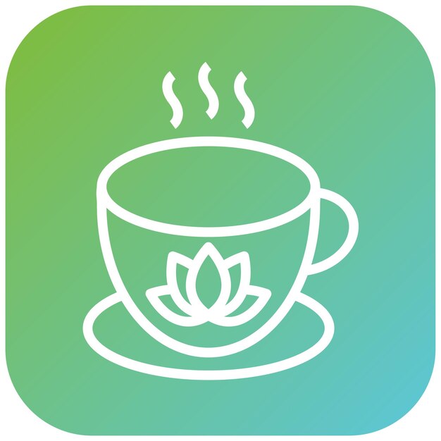 Diseño vectorial de estilo de icono de café