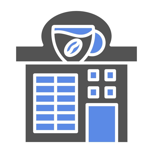 Diseño vectorial estilo icono de café