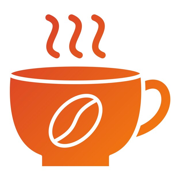 Diseño vectorial de estilo de icono de café