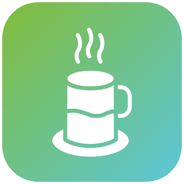 Diseño vectorial de estilo de icono de café