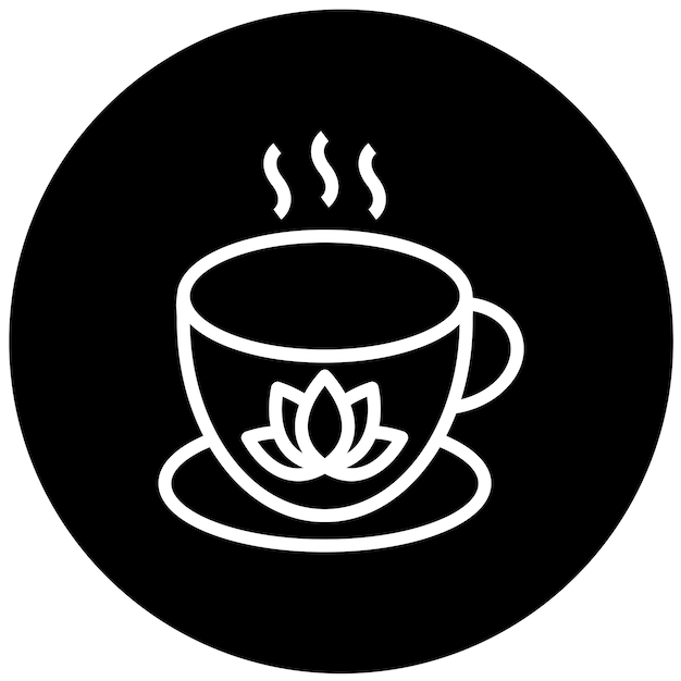 Diseño vectorial de estilo de icono de café