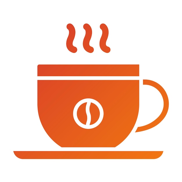 Diseño vectorial de estilo de icono de café