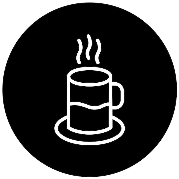 Diseño vectorial de estilo de icono de café