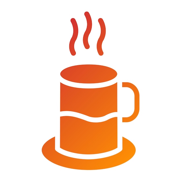 Diseño vectorial de estilo de icono de café