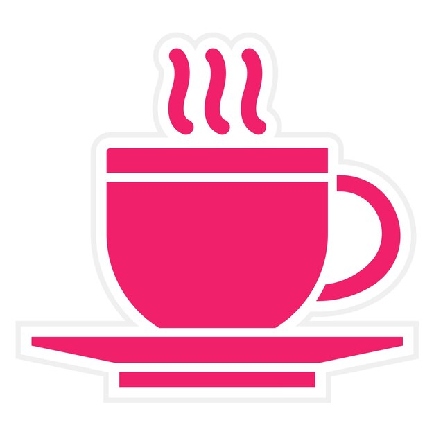 Diseño vectorial de estilo de icono de café