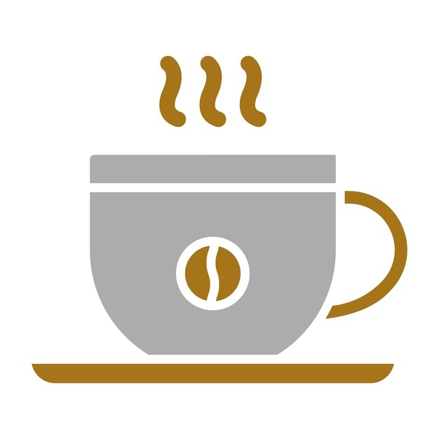 Diseño vectorial de estilo de icono de café