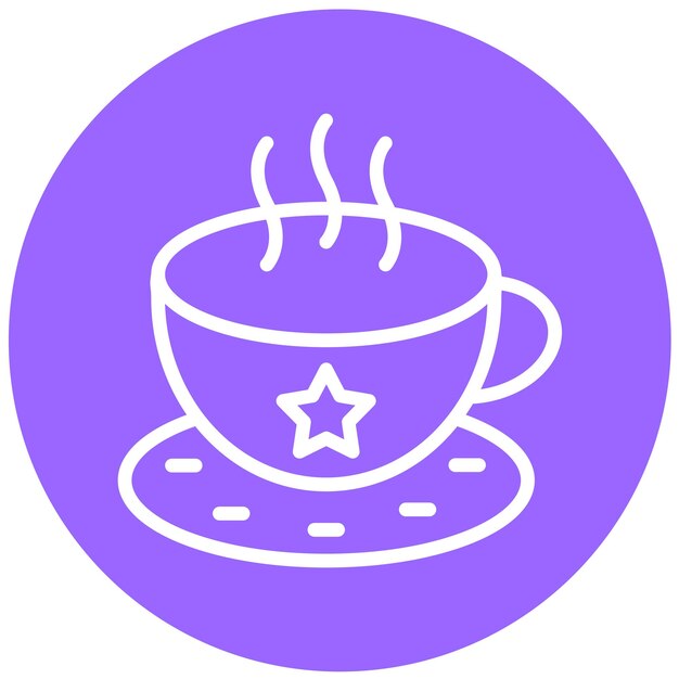 Diseño vectorial de estilo de icono de café