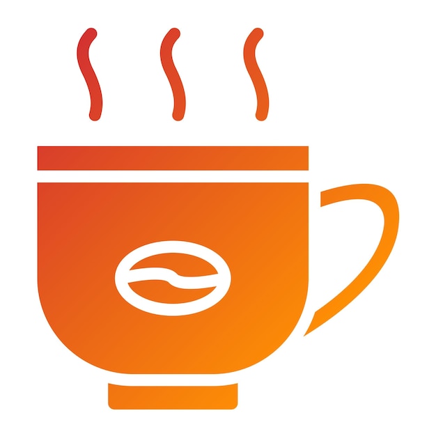 Diseño vectorial de estilo de icono de café