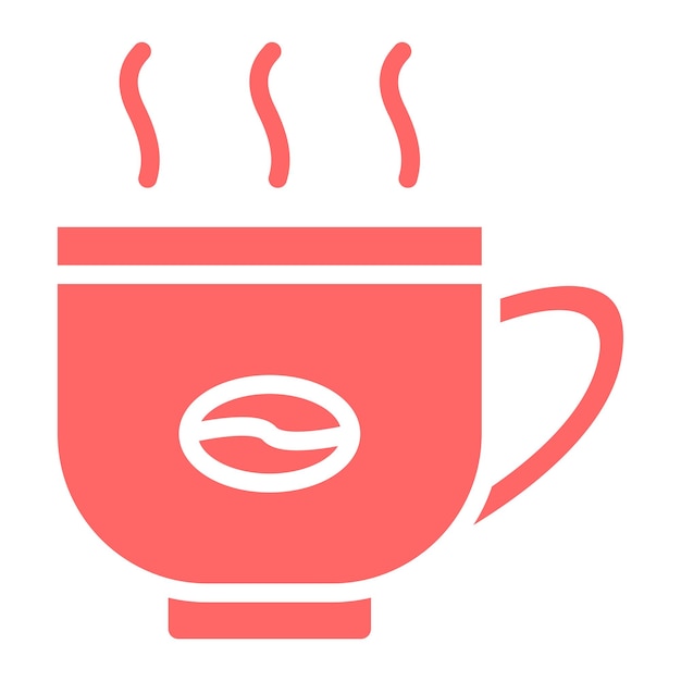 Diseño vectorial de estilo de icono de café