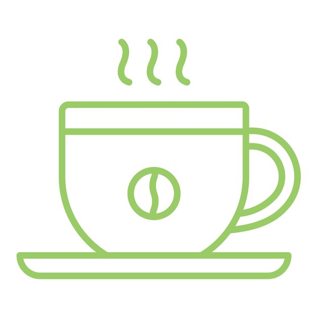 Diseño vectorial de estilo de icono de café
