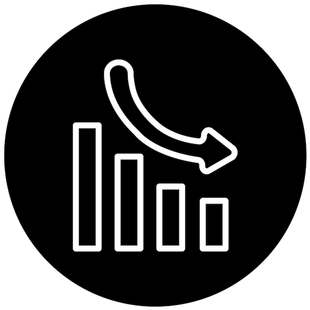 Diseño vectorial Estilo del icono de caída