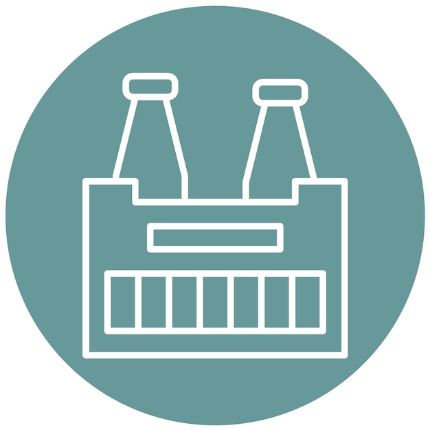 Diseño vectorial Estilo del icono de la caja de caja