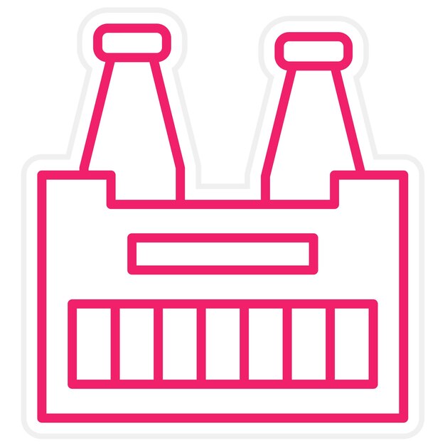 Diseño vectorial Estilo del icono de la caja de caja