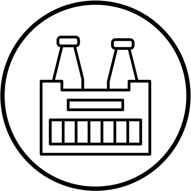 Diseño vectorial Estilo del icono de la caja de caja