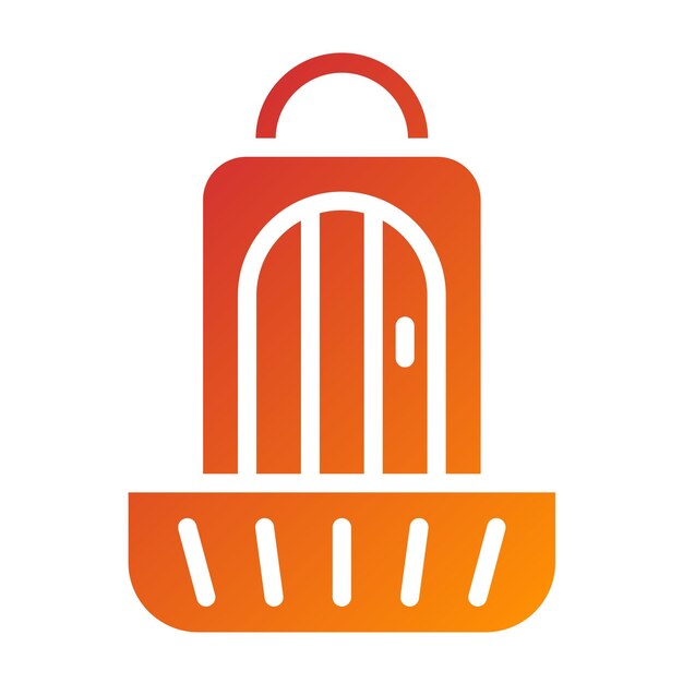 Diseño vectorial del estilo del icono de la caja de mascotas