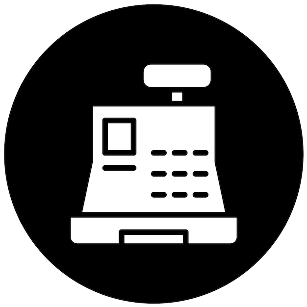 Diseño vectorial del estilo del icono de la caja