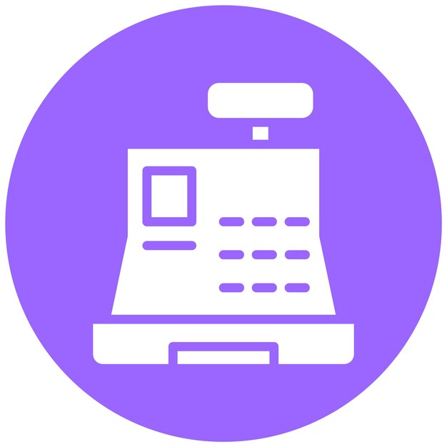 Diseño vectorial del estilo del icono de la caja