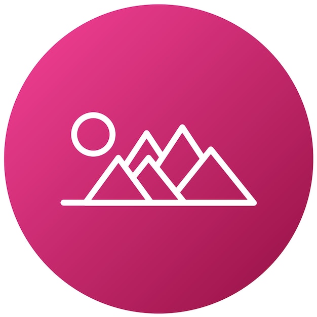 Diseño vectorial El estilo del icono de la cala de la creación